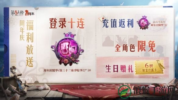 欢迎来到第五人格的六周年庆典，一个令人兴奋的盛事正在继续进行中!